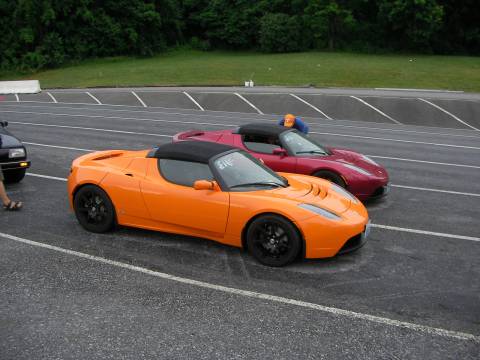 Teslas - they look fast sitting still